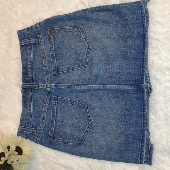 Madewell Skirt Denim High Low Jean Skirt Size 27 - Picture 8 of 14